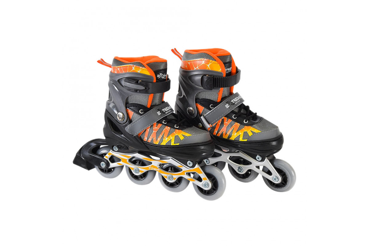 Дитячі ролики Extreme Motion RL2436 колеса що світяться, сірий, S (30-33) Дитячі ролики Extreme Motion RL2436 колеса що світяться, сірий, S (30-33)