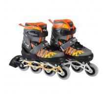 Детские ролики Extreme Motion RL2436 светящиеся колеса, серый, S (30-33)