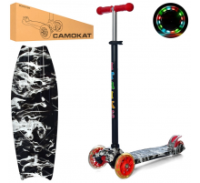 Самокат детский MAXI iTrike JR 3-055-1-WP12 с подсветкой