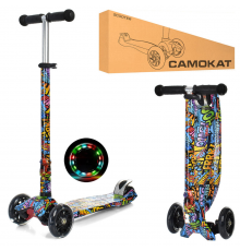 Самокат дитячий MAXI iTrike JR3-055-WP9 складаний