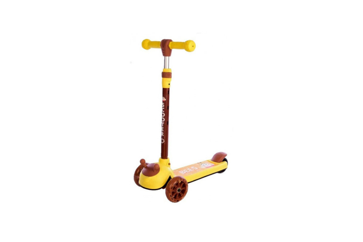 Дитячий самокат Bambi SC21011 PU колеса зі світлом Жовтий Дитячий самокат Bambi SC21011 PU колеса зі світлом Жовтий