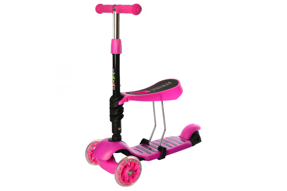 Дитячий самокат iTrike JR 3-054-P MAXI з кошиком Дитячий самокат iTrike JR 3-054-P MAXI з кошиком
