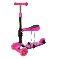 Дитячий самокат iTrike JR 3-054-P MAXI з кошиком