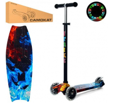 Самокат детский MAXI iTrike JR 3-055-1-WP14 с подсветкой