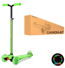 Самокат дитячий MAXI iTrike JR3-060-22-GR з підсвічуванням