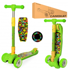 Самокат дитячий MAXI iTrike JR3-060-11-GR складний