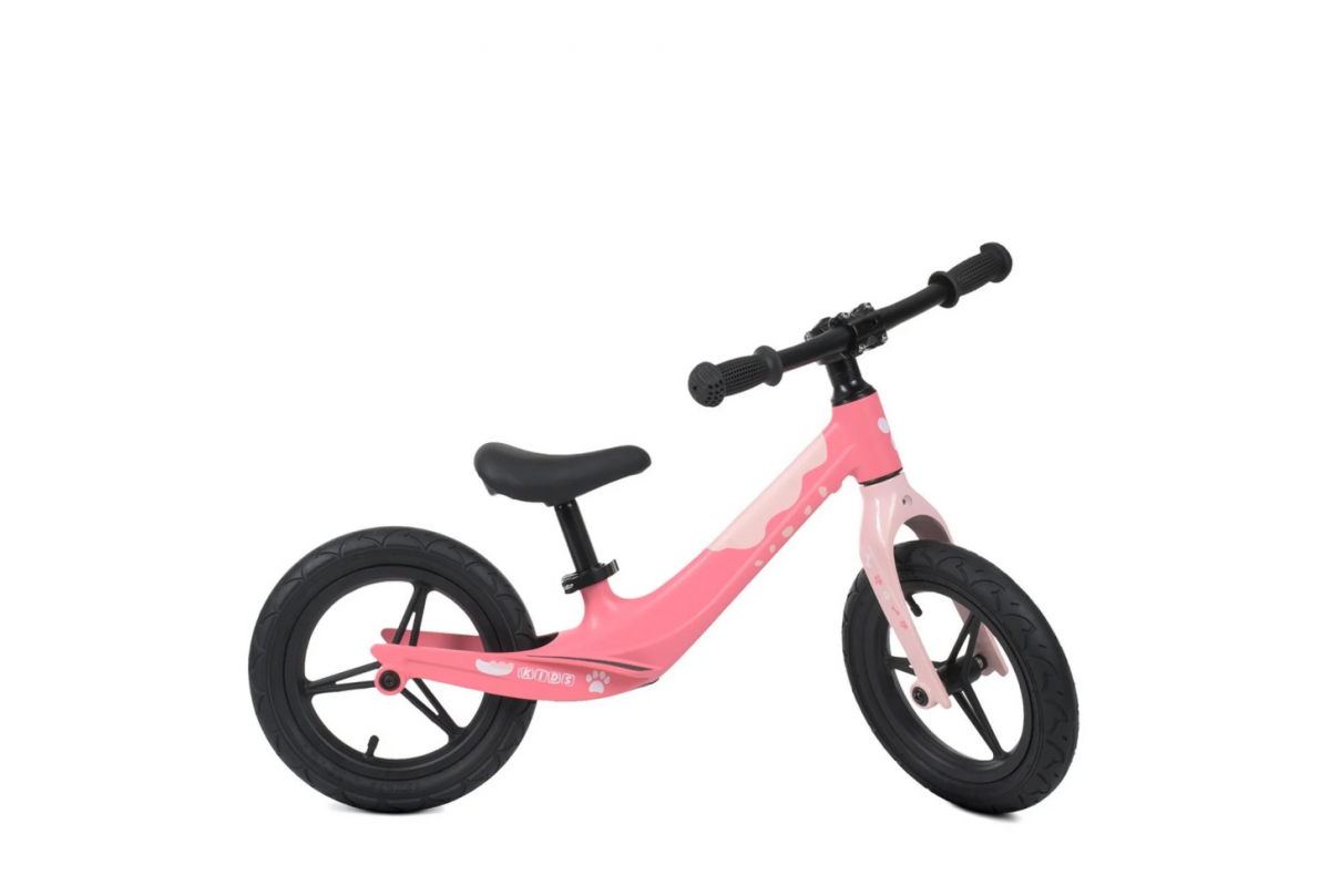 Біговел дитячий Profi Kids LMG1255-5 рожевий, 12 дюймів Біговел дитячий Profi Kids LMG1255-5 рожевий, 12 дюймів
