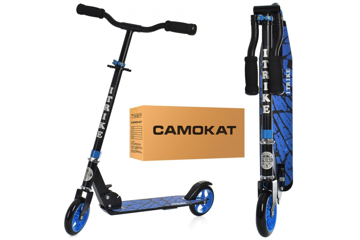 Самокат дитячий iTrike SR2-039-8-BL складний Самокат дитячий iTrike SR2-039-8-BL складний