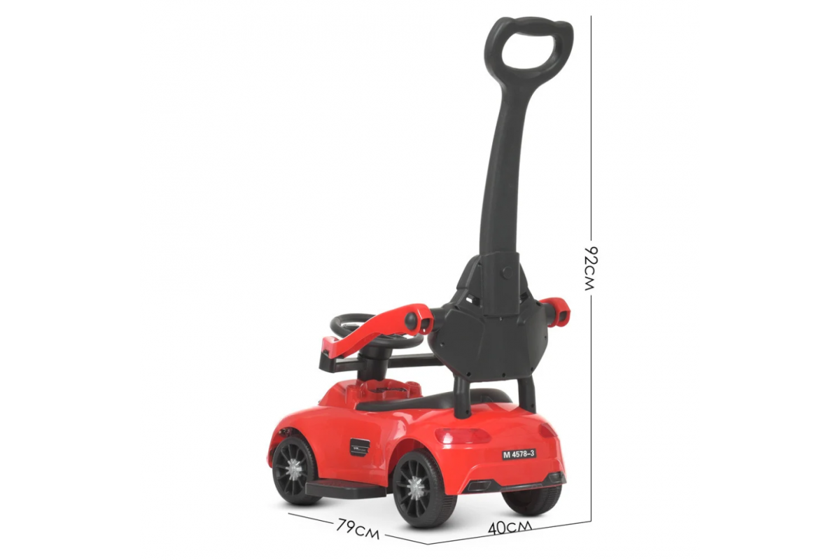 Каталка-толокар Bambi Racer M 4578-3 Червоний музичний Каталка-толокар Bambi Racer M 4578-3 Червоний музичний