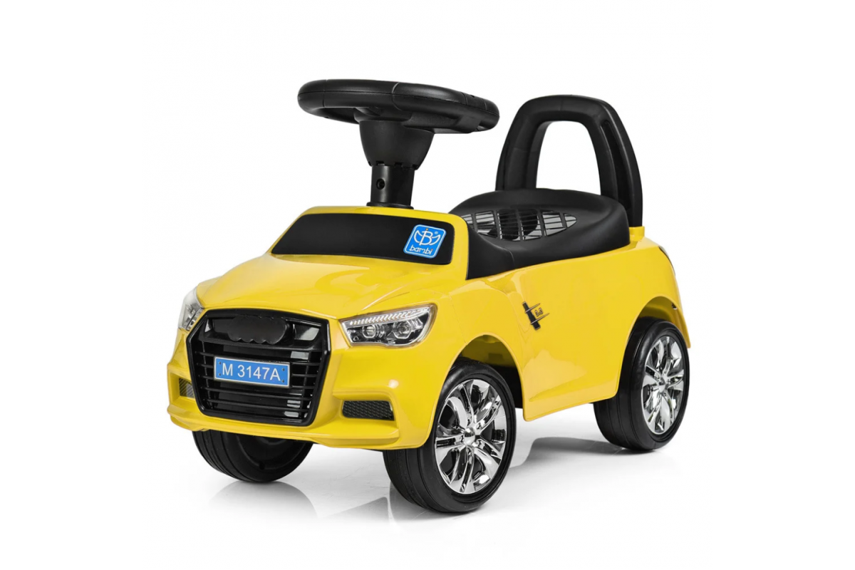 Каталка-толокарь Bambi M 3147A-6 Желтый музыкальный Каталка-толокарь Bambi M 3147A-6 Желтый музыкальный