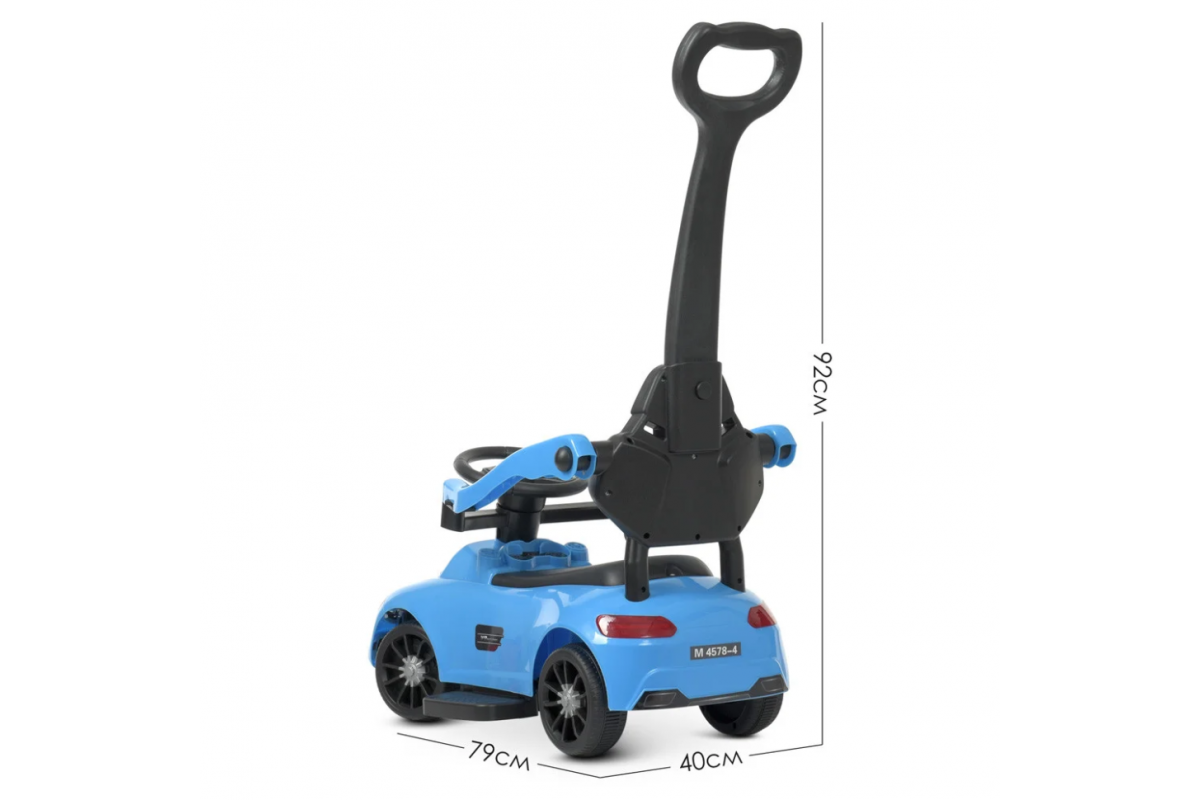 Каталка-толокар Bambi Racer M 4578-4 Синій музичний Каталка-толокар Bambi Racer M 4578-4 Синій музичний