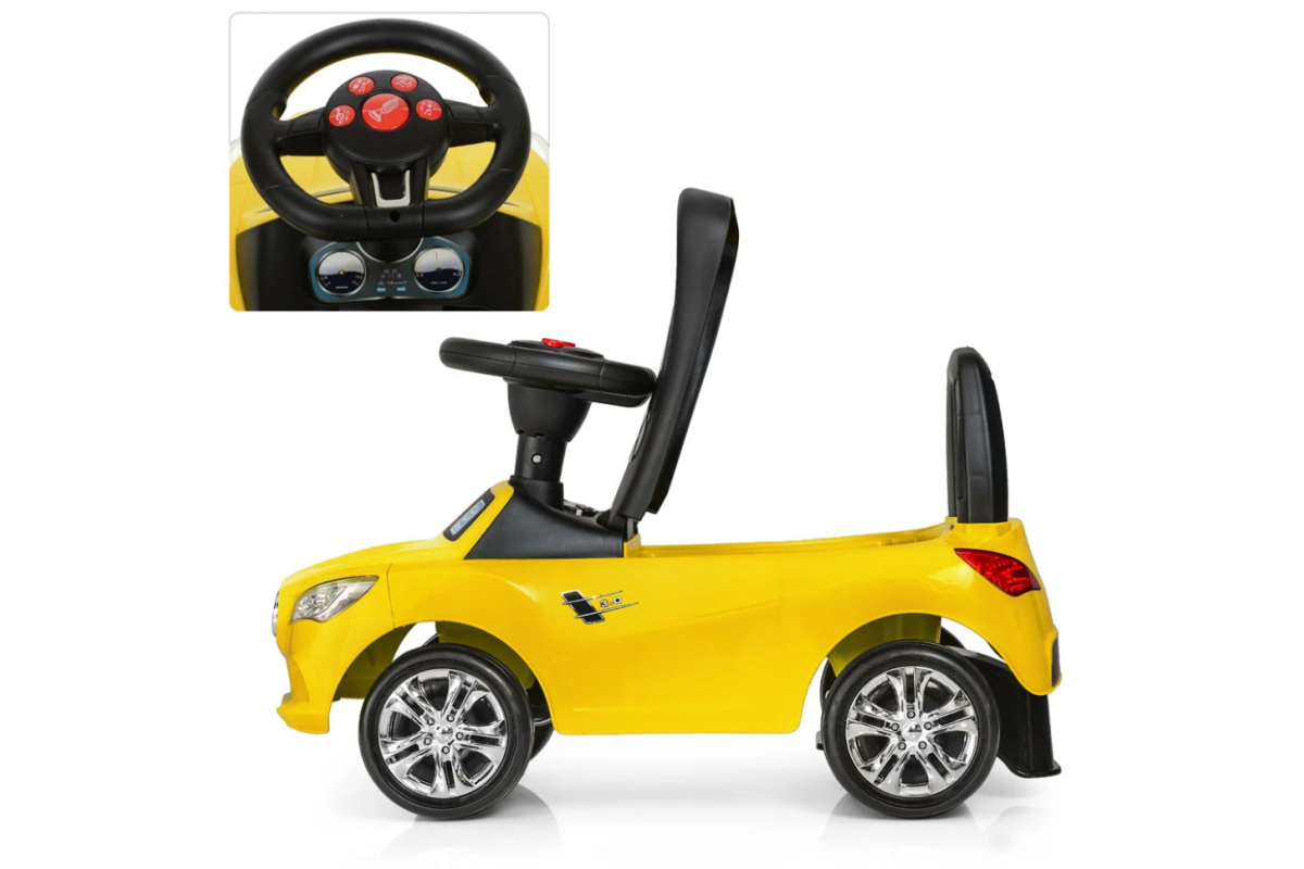 Каталка-толокарь Bambi M 3147C-6 Желтый музыкальный Каталка-толокарь Bambi M 3147C-6 Желтый музыкальный