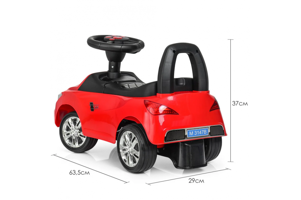 Каталка-толокар Bambi M 3147B-3 Червоний музичний Каталка-толокар Bambi M 3147B-3 Червоний музичний