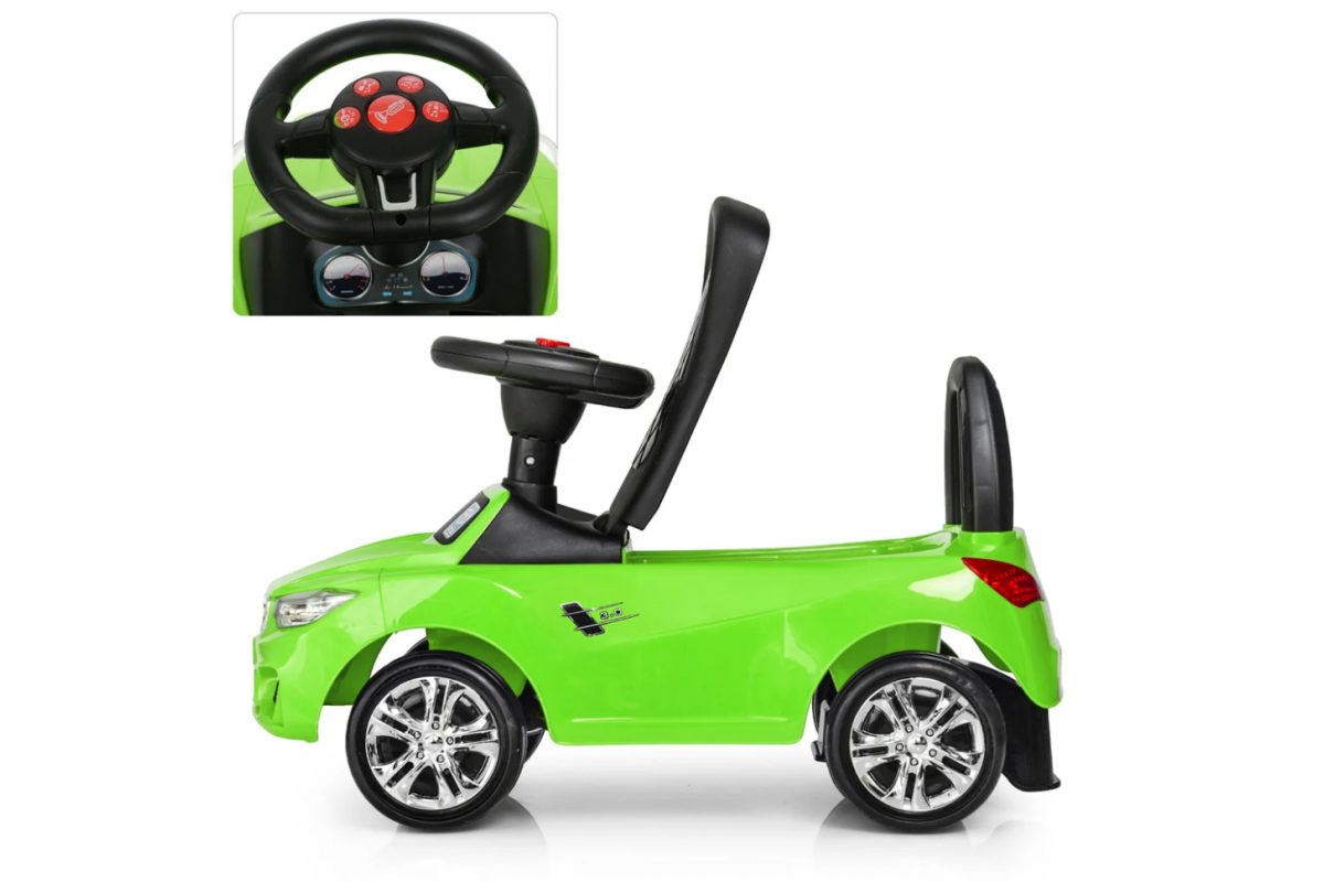 Каталка-толокар Bambi M 3147B-5 Зелений музичний Каталка-толокар Bambi M 3147B-5 Зелений музичний