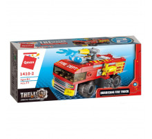 Конструктор Qman 1410-1-8 Пожежна техніка, 79 дет  Hurricane Fire Truck