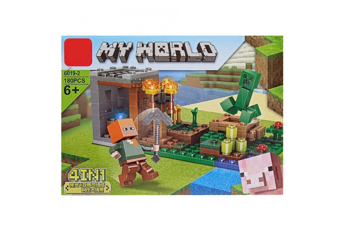 Детский конструктор Minecraft LD6019-2, 180 деталей Детский конструктор Minecraft LD6019-2, 180 деталей