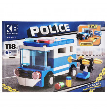 Детский конструктор Полицейская серия Police KB 217H 2 в 1, 118 деталей
