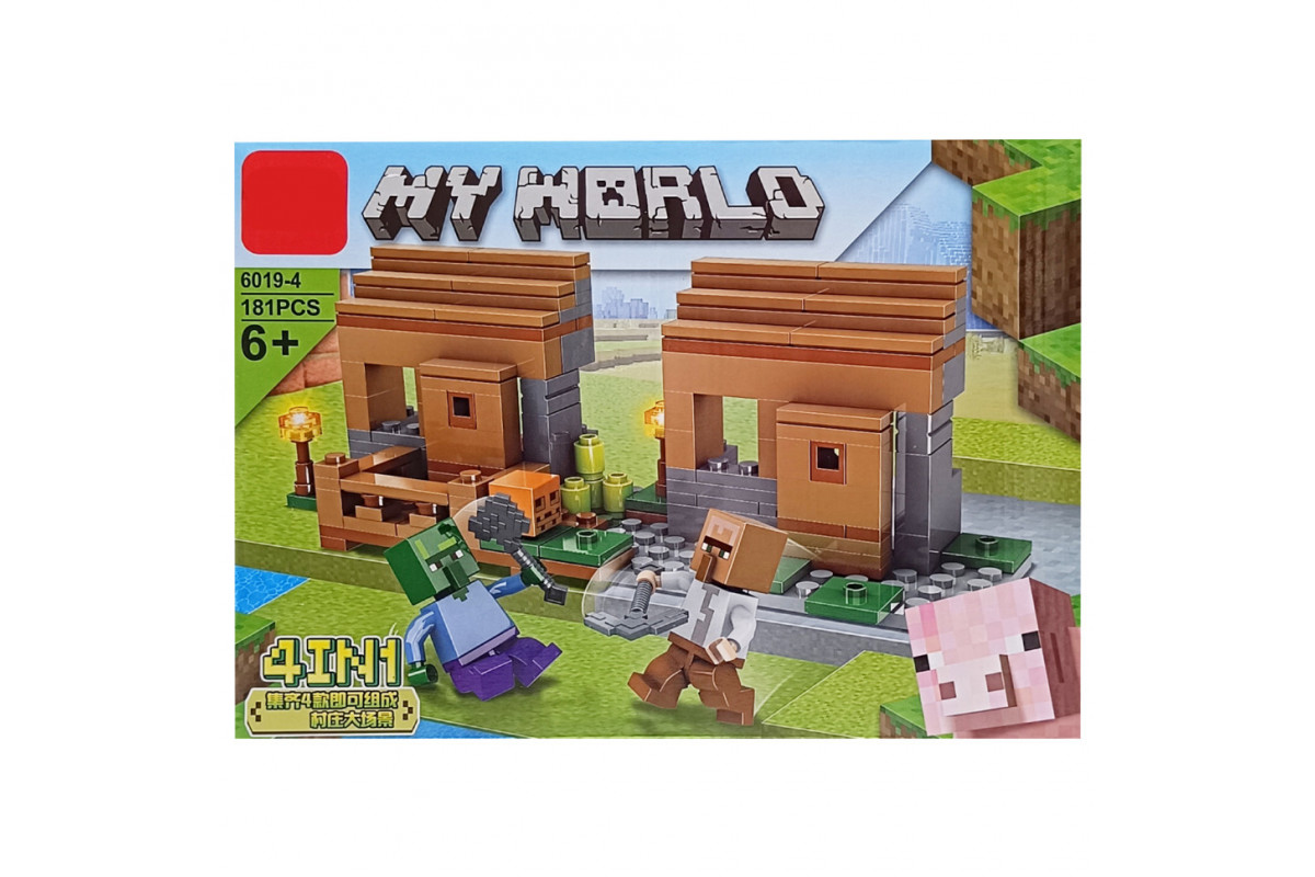 Детский конструктор Minecraft LD6019-4, 181 деталь Детский конструктор Minecraft LD6019-4, 181 деталь