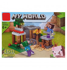 Дитячий конструктор Minecraft LD6019-1, 197 деталей 