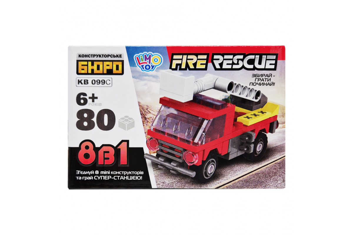 Детский конструктор Пожарная служба спасения Fire Rescue KB 099C 80 деталей Детский конструктор Пожарная служба спасения Fire Rescue KB 099C 80 деталей