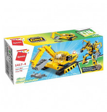 Дитячий Конструктор Qman 1417-1-6 будтехніка, 79 дет  Giant Claw Excavator 