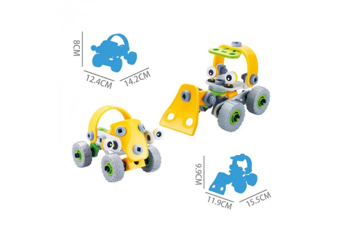 Конструктор Build&Play 2 в 1 "Строители" HANYE J-7725, 56 элемента Конструктор Build&Play 2 в 1 "Строители" HANYE J-7725, 56 элемента