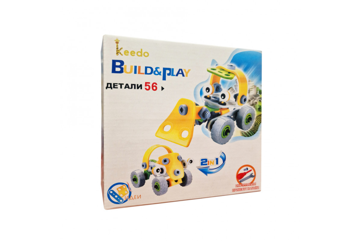 Конструктор Build&Play 2 в 1 "Строители" HANYE J-7725, 56 элемента Конструктор Build&Play 2 в 1 "Строители" HANYE J-7725, 56 элемента