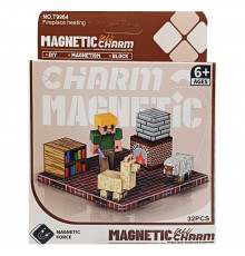Детский магнитный конструктор Minecraft 9964, 32 детали