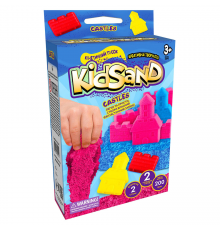 Кинетический песок KidSand KS-05-01U, 200 г в наборе Синие замки