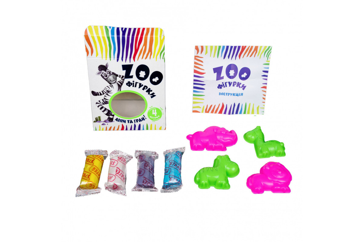 Набір для творчості ZOO фігурки 32059 (укр.) Набір для творчості ZOO фігурки 32059 (укр.)