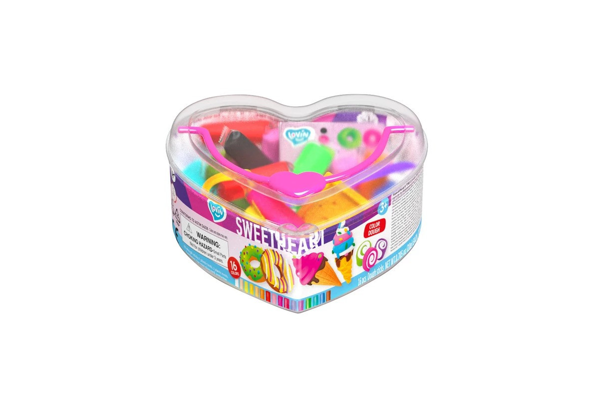 Набор для лепки с тестом Sweet heart 41207, 16 цветов Набор для лепки с тестом Sweet heart 41207, 16 цветов