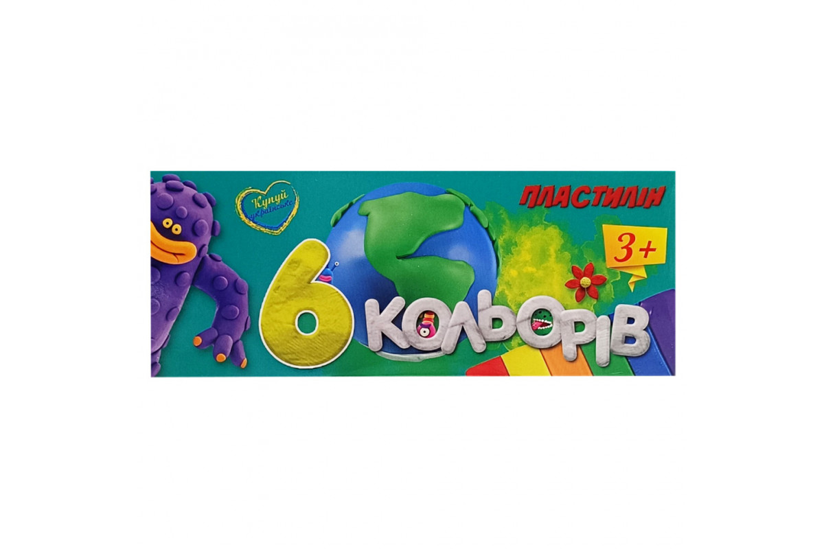 Набор для лепки пластилин 630019, 6 цветов. Набор для лепки пластилин 630019, 6 цветов.