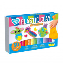 Набір для ліплення з повітряним пластиліном Elastic Clay 70141, 30 стиків