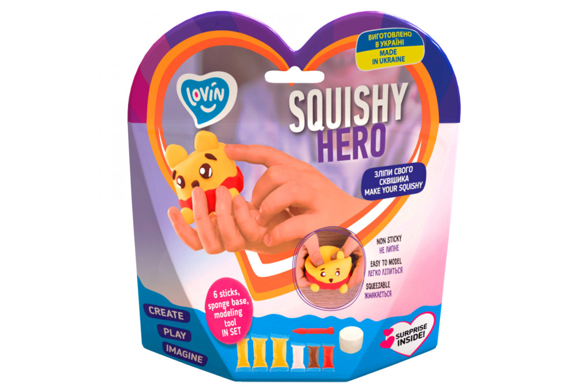 Набір для ліплення з повітряним пластиліном Squishy Squiny Pooh ТМ Lovin 70128 Набір для ліплення з повітряним пластиліном Squishy Squiny Pooh ТМ Lovin 70128
