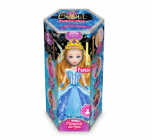 Набір для ліплення Princess Doll CLPD-02, 2 види пластиліна в комплекті  Блакитне плаття