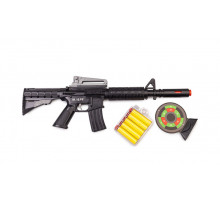 Іграшковий автомат з м'якими кулями M16 PF Golden Gun 910GG  Чорний