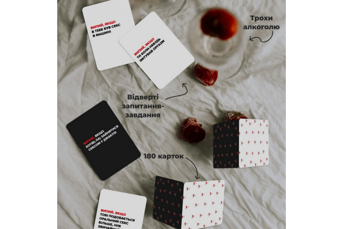 Настільна гра «(Не) п'яні кохані» 0021MG, для пар Настільна гра «(Не) п'яні кохані» 0021MG, для пар