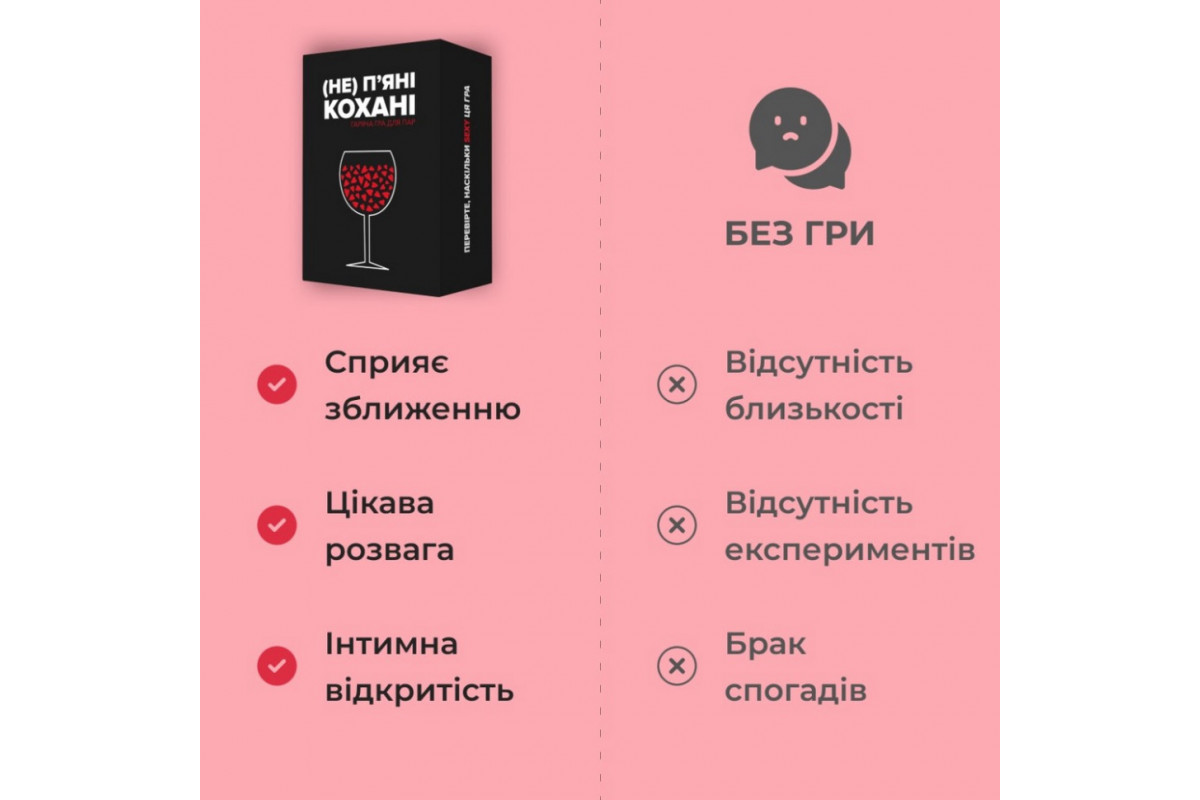 Настільна гра «(Не) п'яні кохані» 0021MG, для пар Настільна гра «(Не) п'яні кохані» 0021MG, для пар