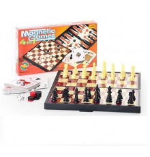 Настольные игры шахматы, нарды, шашки 9841 в комплекте карты