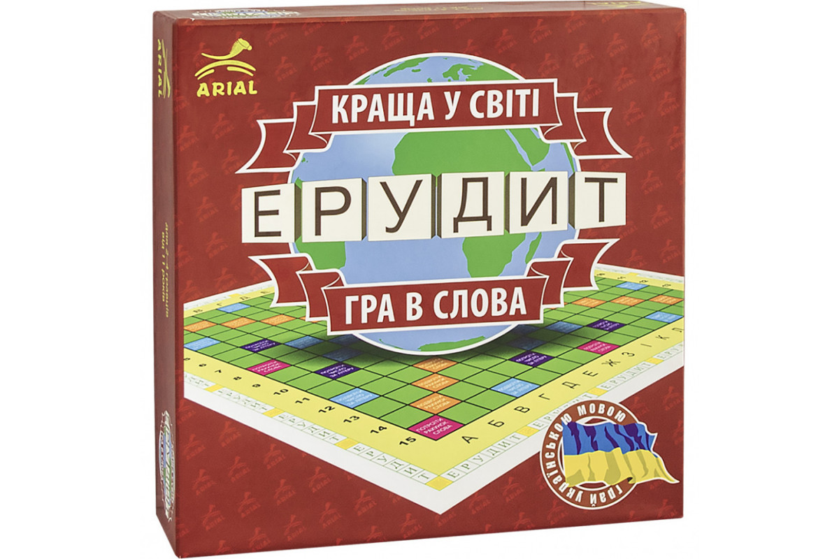 Настольная игра Эрудит. Игра в слова Arial 910107 на рус. Настольная игра Эрудит. Игра в слова Arial 910107 на рус.