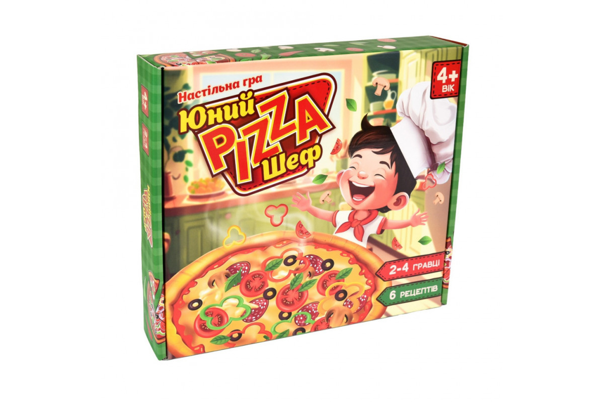 Настільна гра Юний Pizza Шеф 30781 інгредієнти для піци 6 рецептов Настільна гра Юний Pizza Шеф 30781 інгредієнти для піци 6 рецептов