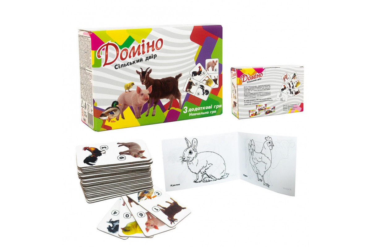 Настольная игра Домино Сельский двор 30766 (рус.) Настольная игра Домино Сельский двор 30766 (рус.)