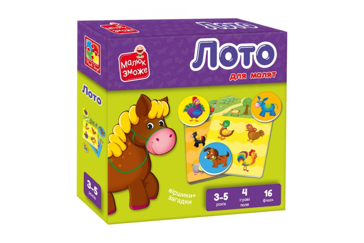 Детская настольная игра Лото Детская настольная игра Лото