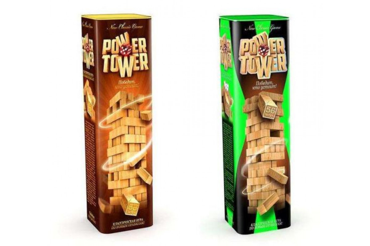 Розвиваюча настільна гра Джанга VEGA POWER TOWER 7802DT, 56 блоків Розвиваюча настільна гра Джанга VEGA POWER TOWER 7802DT, 56 блоків