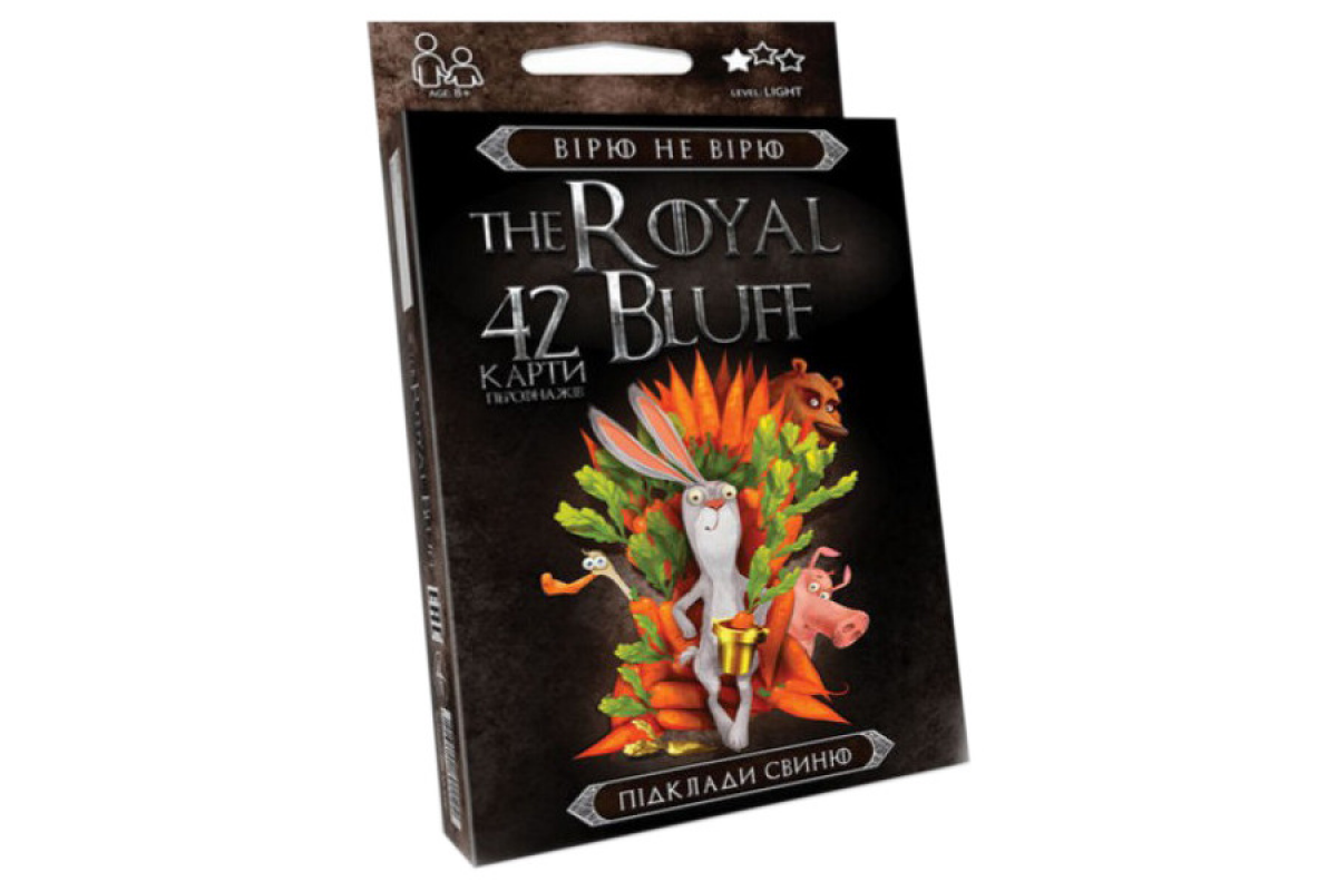 Карткова гра The ROYAL BLUFF RBL-01 українською мовою RBL-01-01U Карткова гра The ROYAL BLUFF RBL-01 українською мовою RBL-01-01U