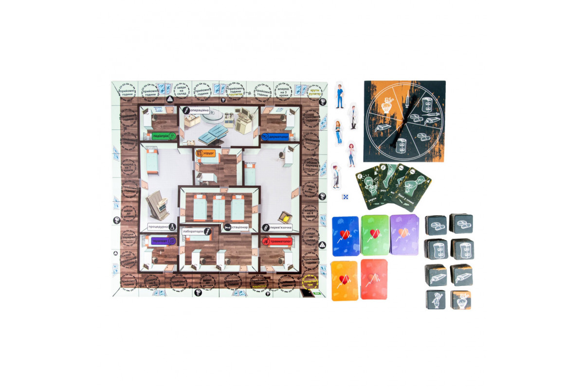 Настольная игра "Doctoring - соревнование врачей" Strateg 30916 укр Настольная игра "Doctoring - соревнование врачей" Strateg 30916 укр