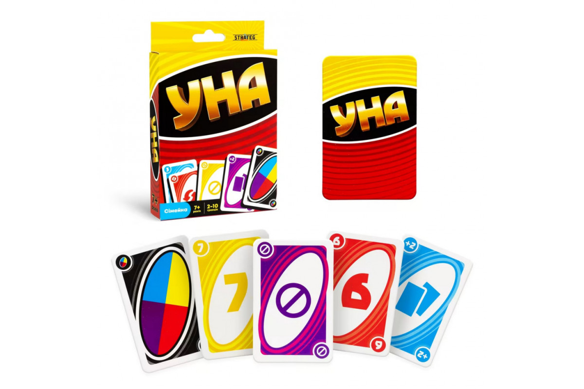 Карточная настольная игра «УНА classic» 30447 на русском языке Карточная настольная игра «УНА classic» 30447 на русском языке