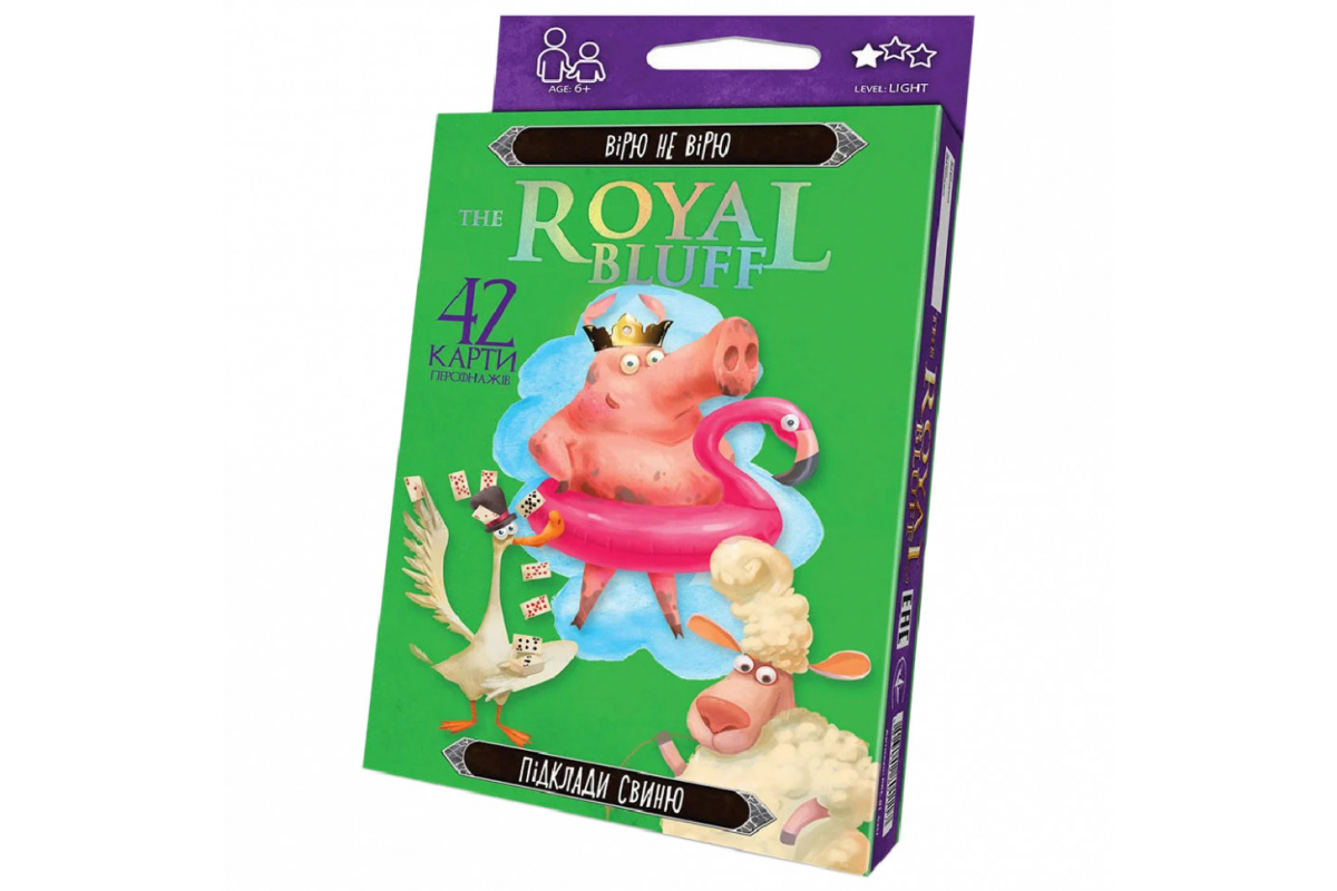 Карткова гра The ROYAL BLUFF RBL-01 українською мовою RBL-01-02U Карткова гра The ROYAL BLUFF RBL-01 українською мовою RBL-01-02U