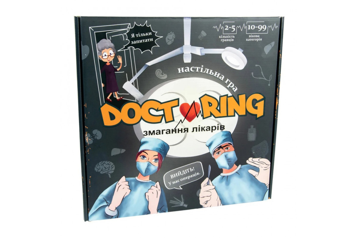 Настольная игра "Doctoring - соревнование врачей" Strateg 30916 укр Настольная игра "Doctoring - соревнование врачей" Strateg 30916 укр