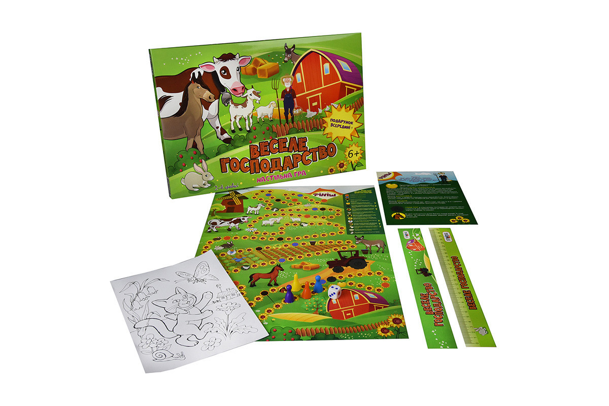 Настольная Игра-бродилка Веселое хозяйство Strateg 30456 (укр.) Настольная Игра-бродилка Веселое хозяйство Strateg 30456 (укр.)